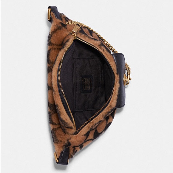 Coach x JLO Chain Belt Bag in Signature Shearling - Picture 3 of 8